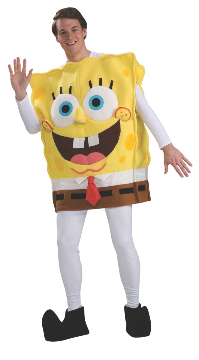 Deluxe Spongebob Squarepants Adult Costume Standard by HalloweenStore.com