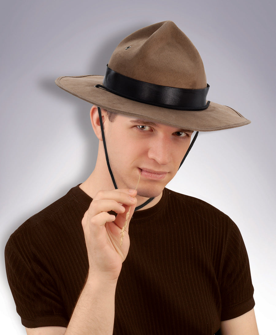 Mountie Brown Sheriff Adult Hat by HalloweenStore.com