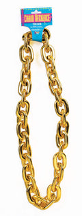 80's Big Gold Neck Chain Necklace Hip Hop Pimp Gangster Accessory by HalloweenStore.com