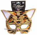 Tiger Deluxe Cat Masquerade Venetian Mask by HalloweenStore.com