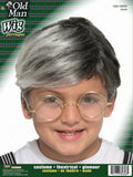 Boys Old Man Costume Wig Gray 100 Days Of School by HalloweenStore.com