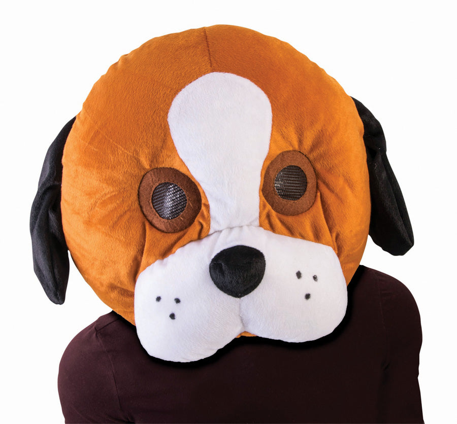 Large Plush Dog Puppy Mascot Head Mask by HalloweenStore.com