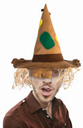 Patchwork Scarecrow Costume Brown Hat by HalloweenStore.com