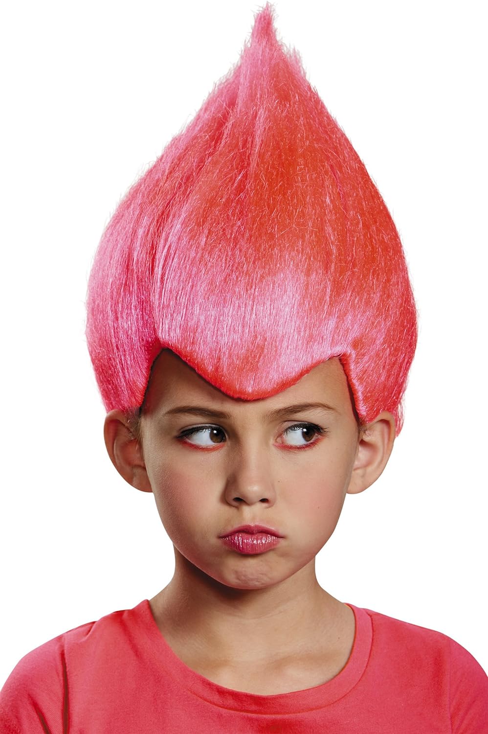 Disguise Pink Wacky Troll Thing Child Costume Wig by HalloweenStore.com