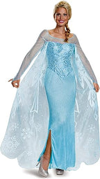 Elsa Frozen Prestige Ice Queen Dress Woman's Costume Adult X-Large 18-20 by HalloweenStore.com