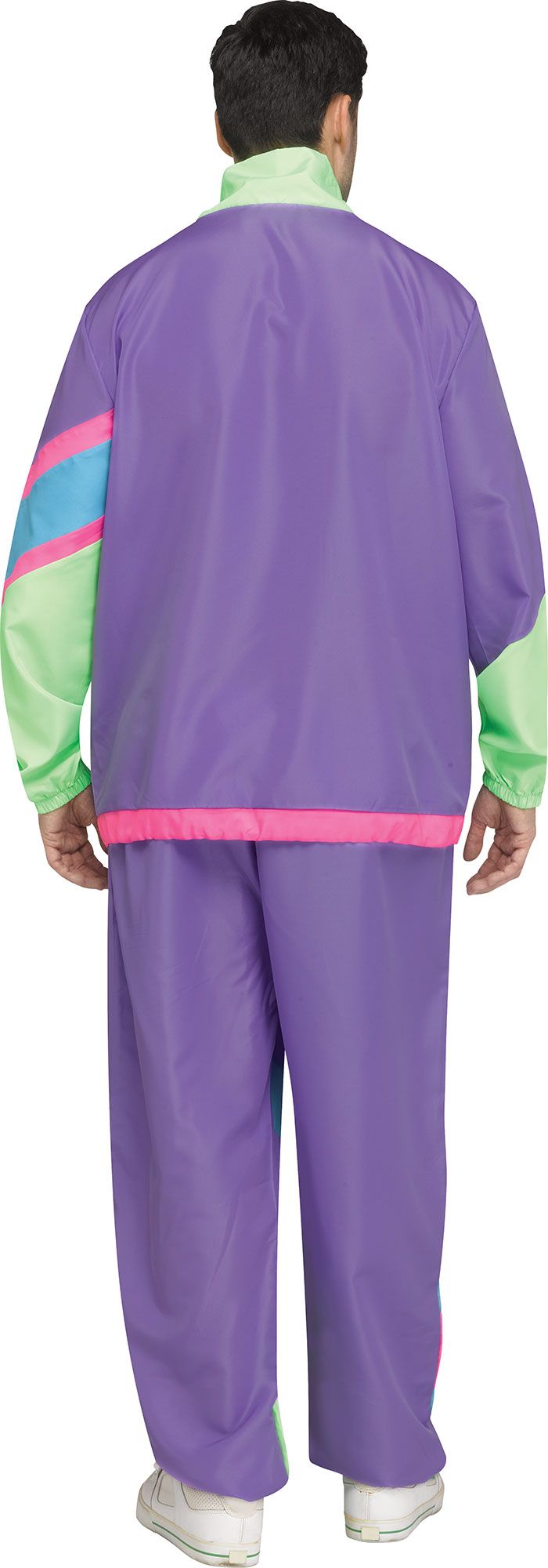 Hip 80's Retro Sweat Track Suit Adult Mens Costume Standard Size by HalloweenStore.com