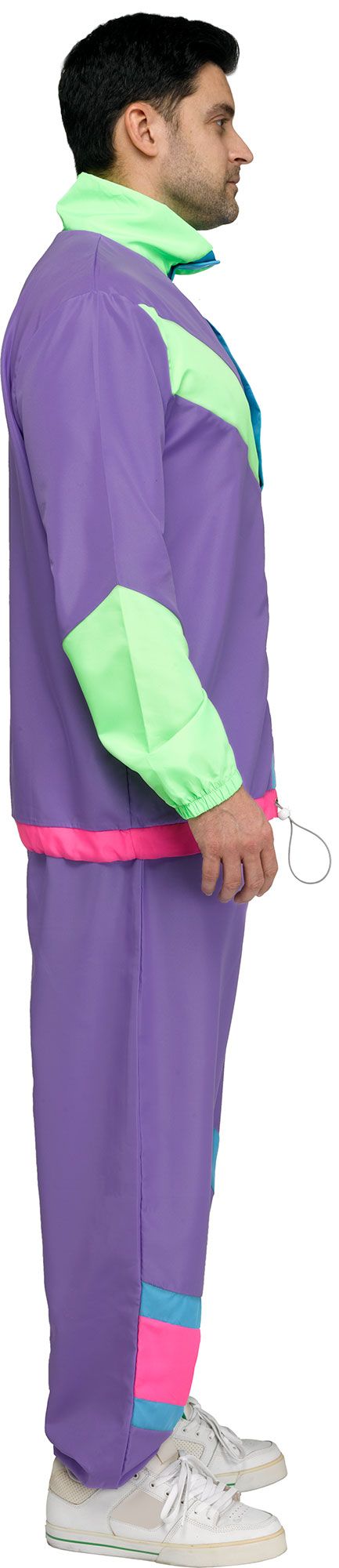 Hip 80's Retro Sweat Track Suit Adult Mens Costume Standard Size by HalloweenStore.com