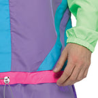 Hip 80's Retro Sweat Track Suit Adult Mens Costume Standard Size by HalloweenStore.com