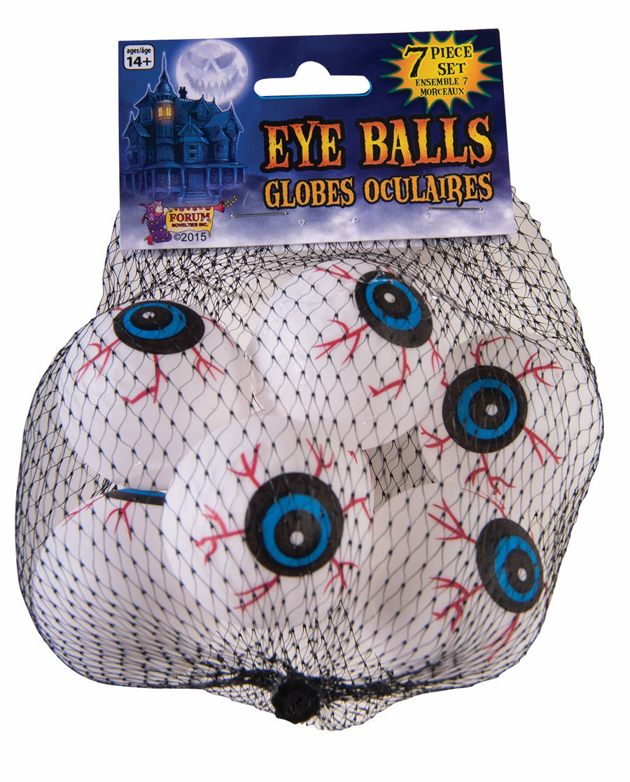 Bag Of Eyeballs Halloween Prop 7 Pieces by HalloweenStore.com