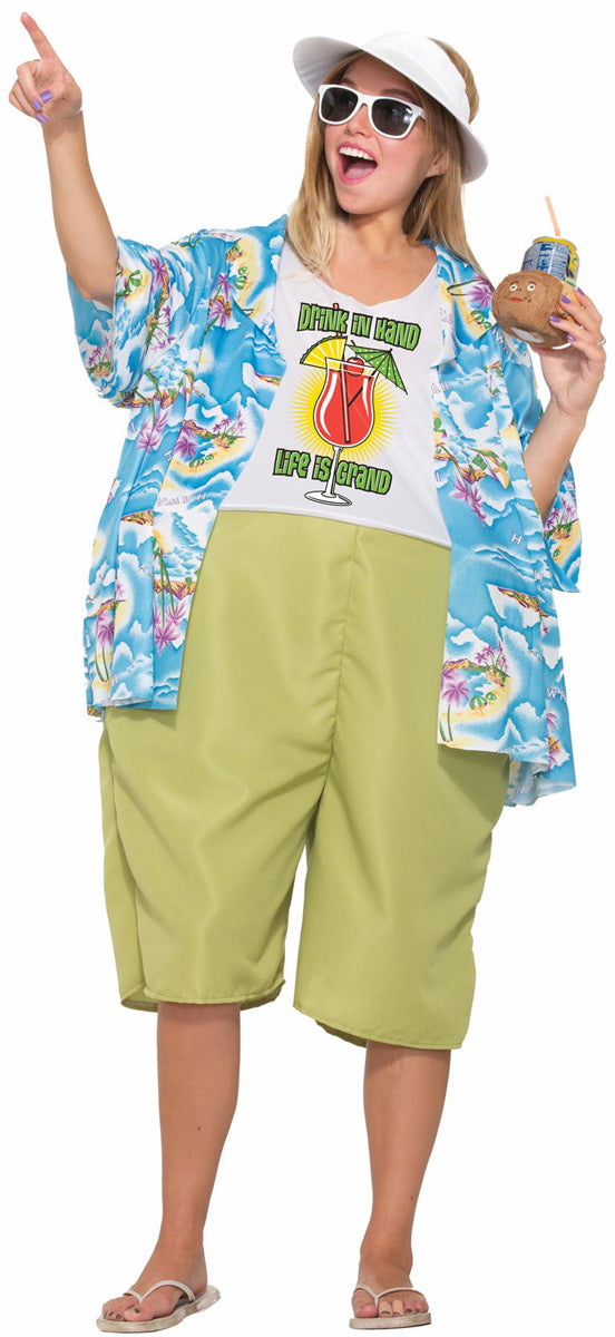 Tropical Tourist Couples Adult Costume Size Standard by HalloweenStore.com