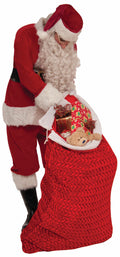Santa Claus Red Velvet Deluxe Plush Toy Bag Christmas Accessory 29"x46" by HalloweenStore.com
