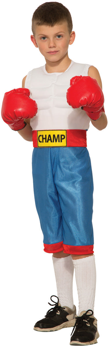 Boxer Boy Champ Child Costume Size Large 12-14 by HalloweenStore.com