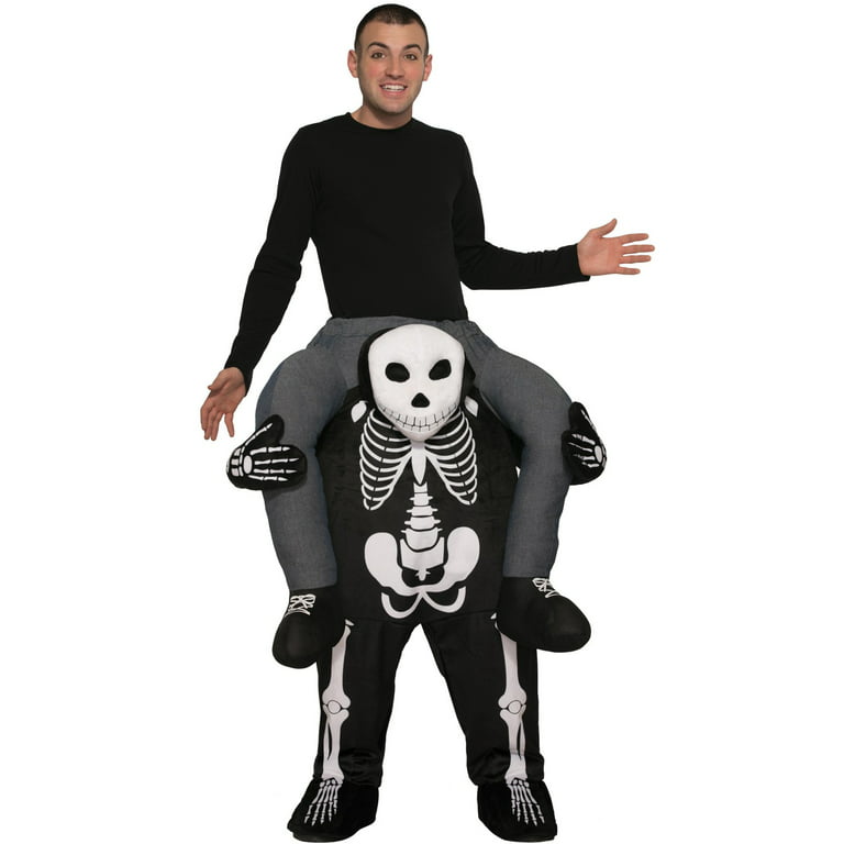Forum Men's Ride on Skeleton Deluxe Adult Shoulder Rider Costume by HalloweenStore.com