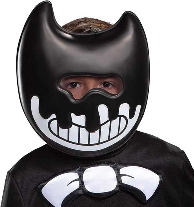 Bendy Costume for Kids, Bendy and The Ink Machine Jumpsuit by HalloweenStore.com
