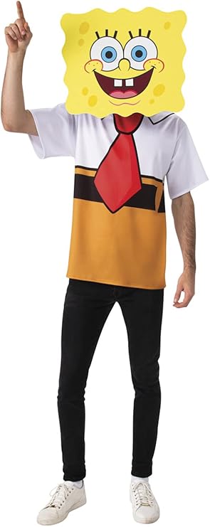 Spongebob Squarepants Adult Costume Top by HalloweenStore.com