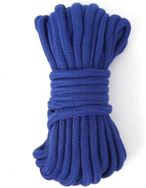 blue-ther Deluxe Magicians Rope - 30ft (10M) Magic Tricks Colorful Soft Rope Magia Magician Accessories Stage Illusions Gimmicks Props (Black)