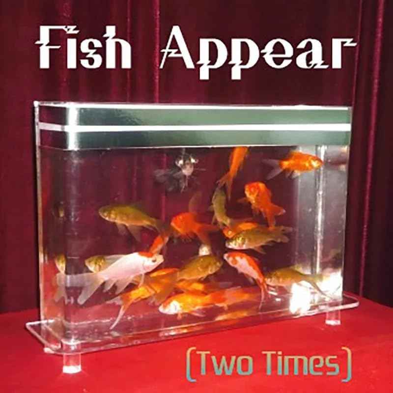 Fish Appear (Two Times) Magic Tricks for Magicians Stage Illusions Gimmicks Mentalism Props Fish Appearing in Empty Tank Twice Magic