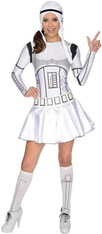 Storm Trooper Women's Star Wars White Dress by HalloweenStore.com