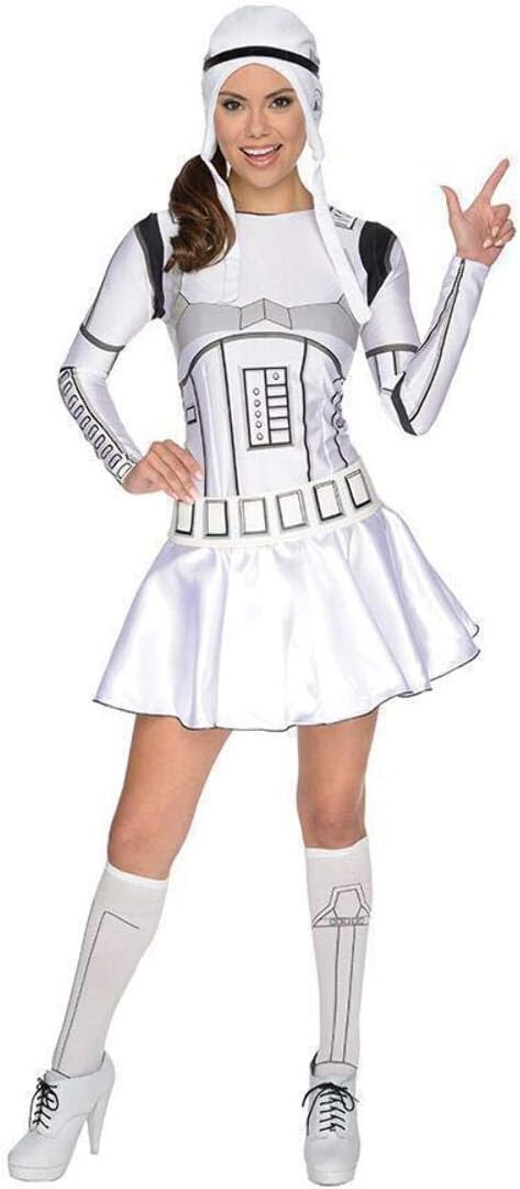 Storm Trooper Women's Star Wars White Dress by HalloweenStore.com