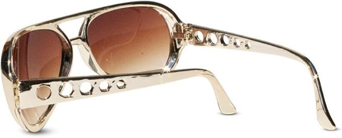 Gold Elvis Presley Novelty Eyewear Glasses by HalloweenStore.com