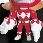Red Mighty Morphin Power Rangers Mega Child Mask With Moving Parts by HalloweenStore.com