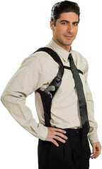 Shoulder Gun Holster Black Costume Accessory by HalloweenStore.com