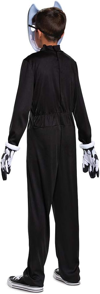 Bendy Costume for Kids, Bendy and The Ink Machine Jumpsuit by HalloweenStore.com