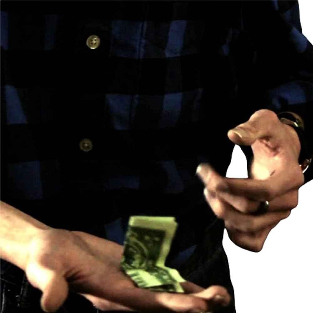 MilesMagic Magicians Animated Bill Gimmick Mysteriously Self Folding Dollar Note Real Invisible Levitation Illusion Effect Street Stage Close-Up Magic Trick