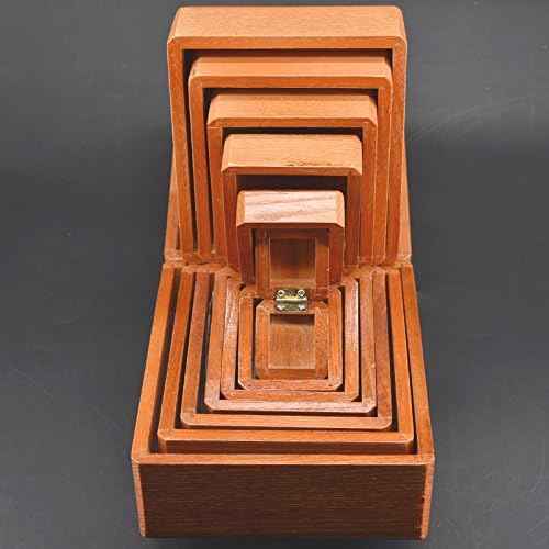 SUMAG Nest of Boxes - Wooden Magic Tricks Vanished Object Appearing in The Box Magic Stage Illusion Gimmick Props Funny Mentalism