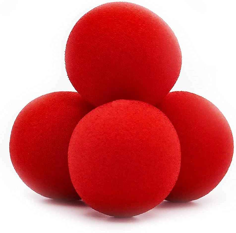 Magic Trick Spongeballs - Red Edition - 4 Ball Set with Complete Online Course