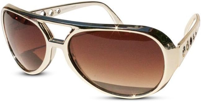 Gold Elvis Presley Novelty Eyewear Glasses by HalloweenStore.com