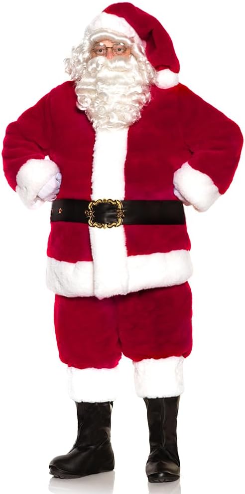 Luxurious Ultra Plush Professional Santa Claus Men's Costume by HalloweenStore.com