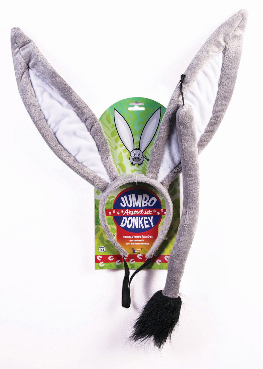 Jumbo Donkey Ears and Tail Kit by HalloweenStore.com