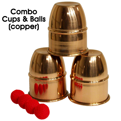 Combo Cups & Balls (Copper) by Premium magic by Murphy's Magic Supplies, Inc.