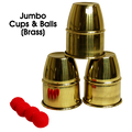 Jumbo Cups & Balls (Brass) by Premium Magic by Murphy's Magic Supplies, Inc.