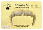 Light Grey 100% Human Hair Zapata Fu Manchu Mustache 2016 by HalloweenStore.com