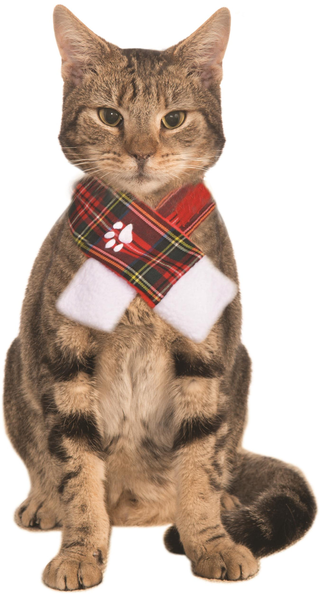 Christmas Scarf Pet Plaid Small/Medium by HalloweenStore.com