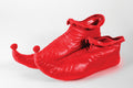 Red PVC Elf Shoes Christmas Costume Accessory by HalloweenStore.com