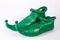 Green PVC Elf Shoes Christmas Costume Accessory by HalloweenStore.com