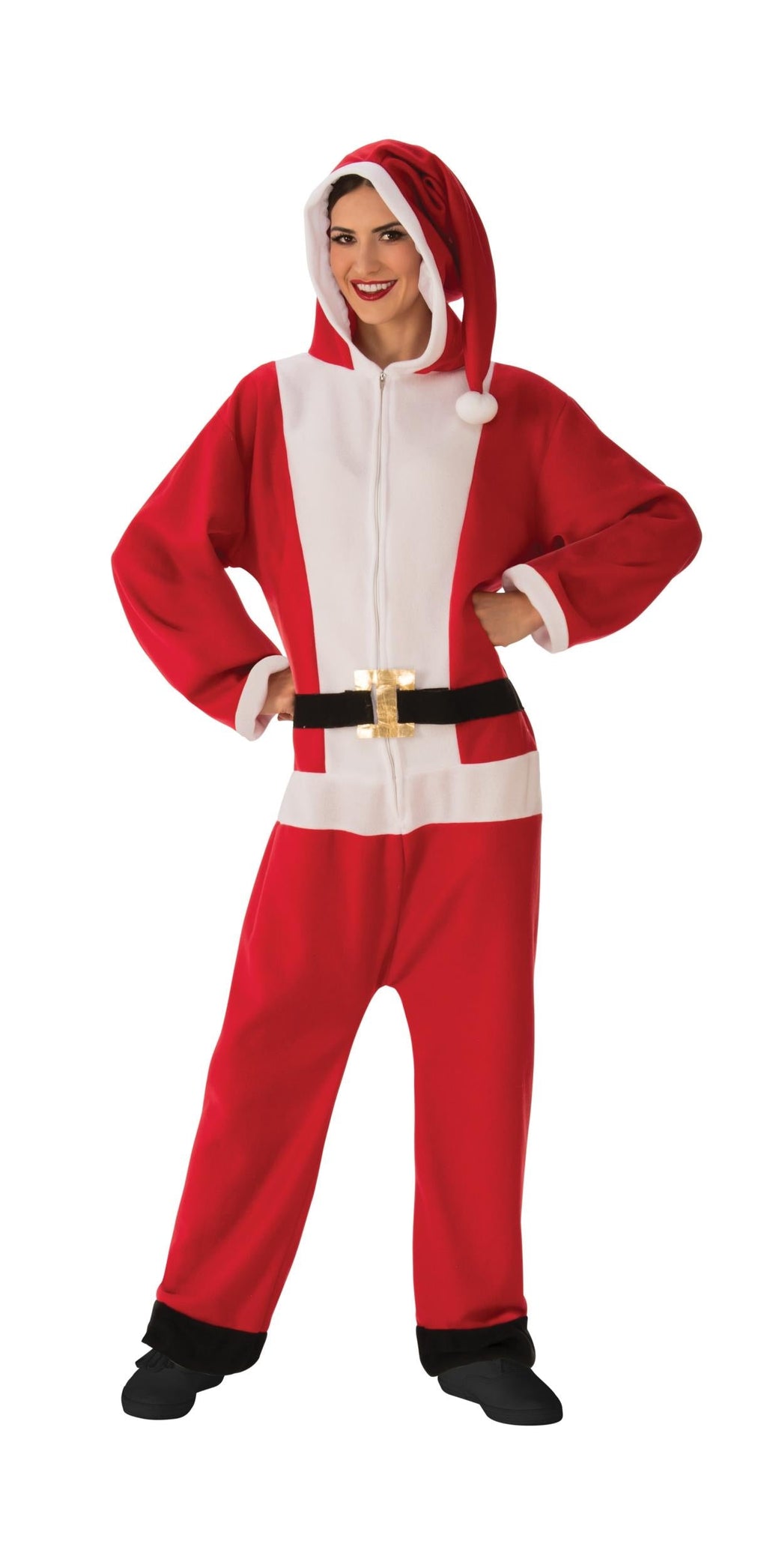 Santa Jumper Jumpsuit Pajama Costume Small by HalloweenStore.com