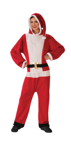 Santa Jumper Jumpsuit Pajama Costume Large by HalloweenStore.com