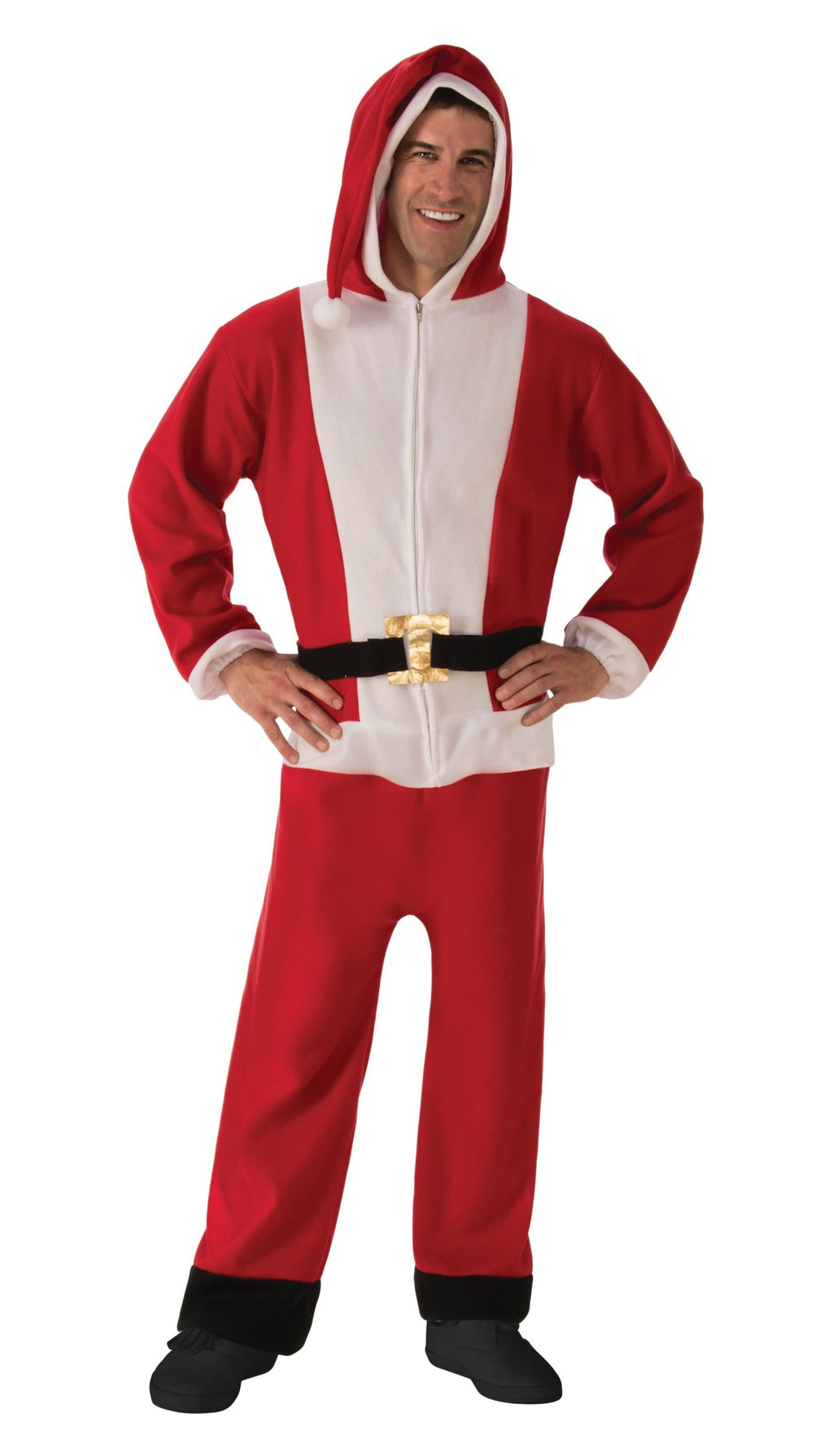 Santa Jumper Jumpsuit Pajama Costume Small by HalloweenStore.com