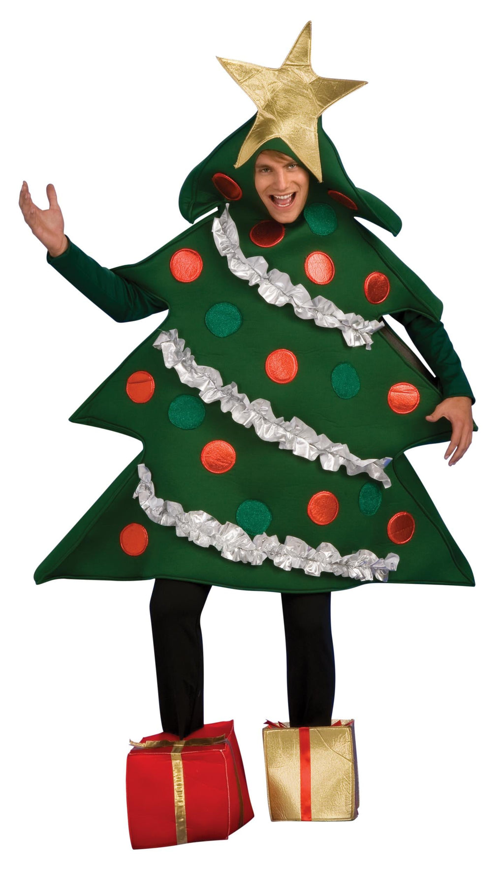Christmas Tree Costume Adult Decorated Tree by HalloweenStore.com