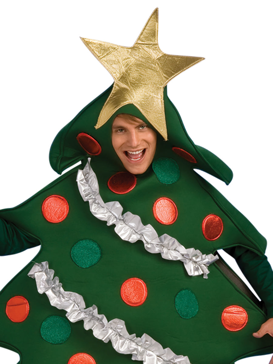 Christmas Tree Costume Adult Decorated Tree by HalloweenStore.com