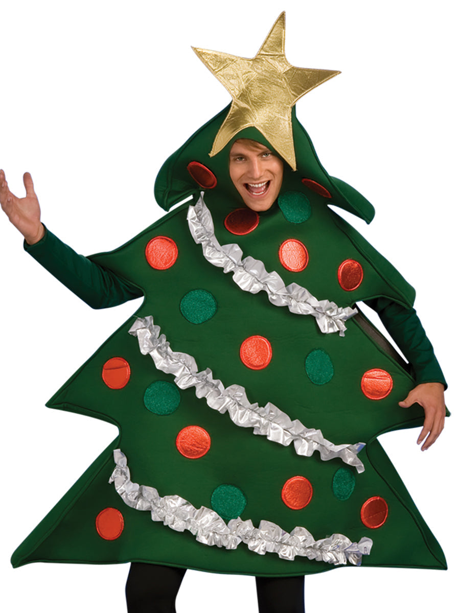 Christmas Tree Costume Adult Decorated Tree by HalloweenStore.com