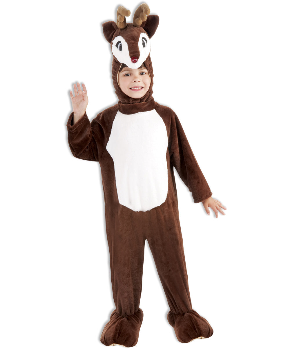 Child Reindeer Christmas Costume Toddler Jumpsuit by HalloweenStore.com