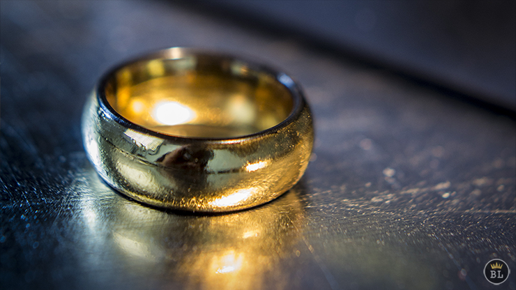 Ash and Ember Gold Curved Size 8 (2 Rings) by Zach Heath - Trick by Murphy's Magic Supplies, Inc.