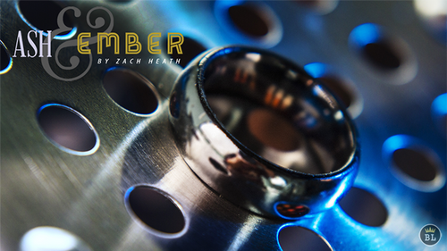 Ash and Ember Silver Curved Size 11 (2 Rings) by Zach Heath - Trick by Murphy's Magic Supplies, Inc.