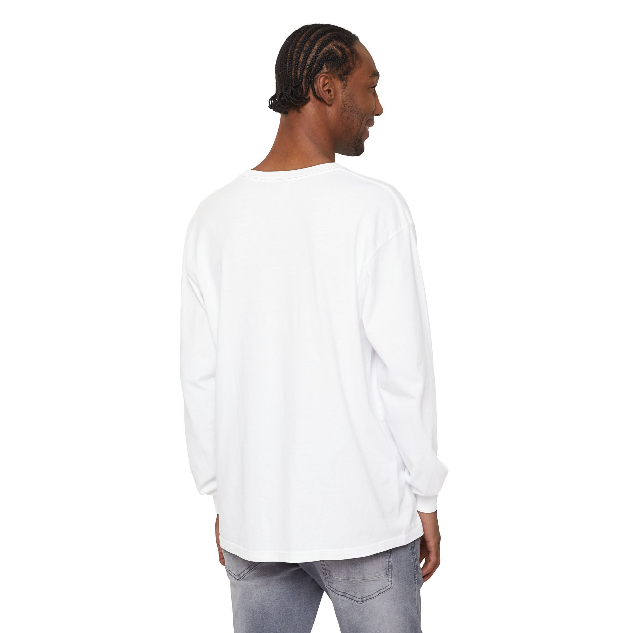 Halloween Magic Long Sleeve Tee — "No Bodies Required" Ghosts Design by Printify