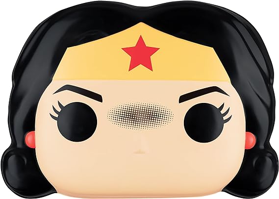 Pop! Funko Wonder Woman Vacuform Plastic Adult Mask by HalloweenStore.com